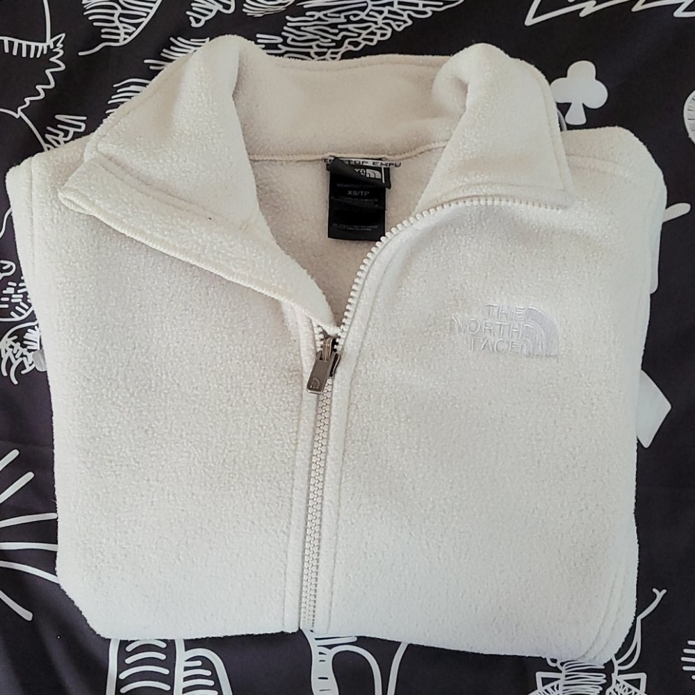 XS off white North Face zip up
